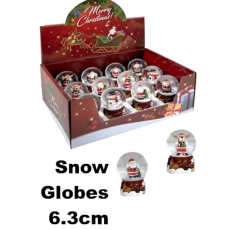 Christmas Snow Globe Assorted 6.3cm